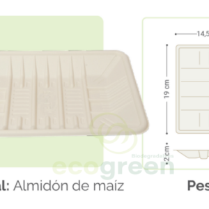 PQT BANDEJA MEDIUM 7-1 X 20 UN ECOGREEN